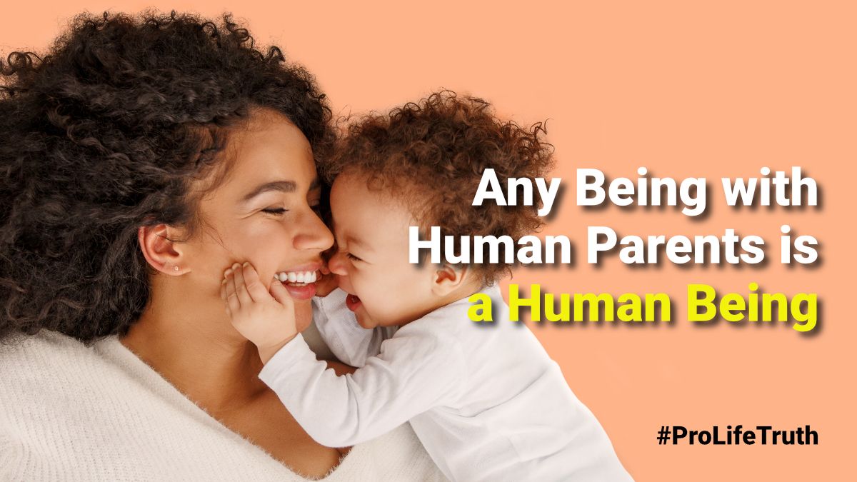 Any Being with Human Parents is a Human Being