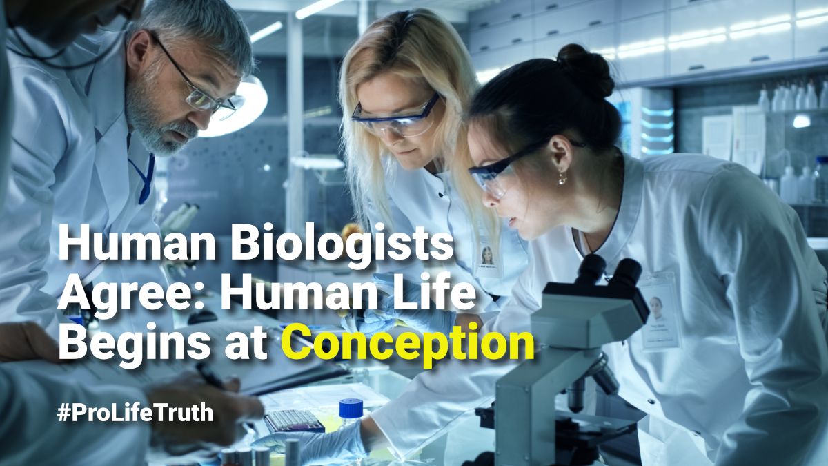 Human Biologists Agree: Human Life Begins at Conception